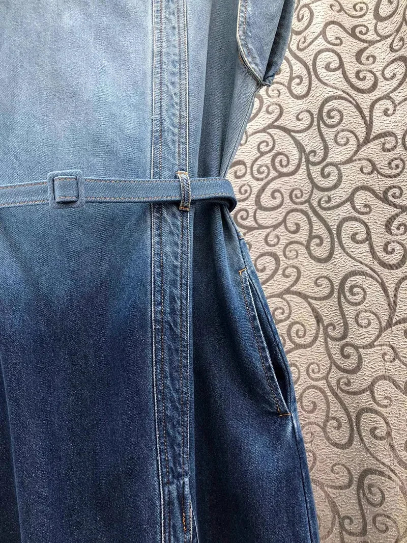 Ashore-boutique-100-percent-Cotton-Denim-Dress-2024-Summer-Designer-denim-dresses-2