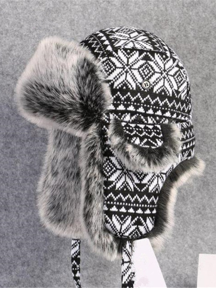 Ashoreshop-BUTTERMERE-Russian-Fur-Hat-Ushanka-Black-White-Bomber-Hats-Male-Female-Ear-Flaps-Winter-Thick-Warm