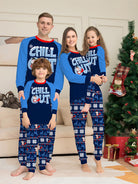 Christmas Family Matching Pajamas Set Mother Father Kids Elk Print Clothes