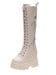 New Winter Women Knee High Hip Motorcycle Boots