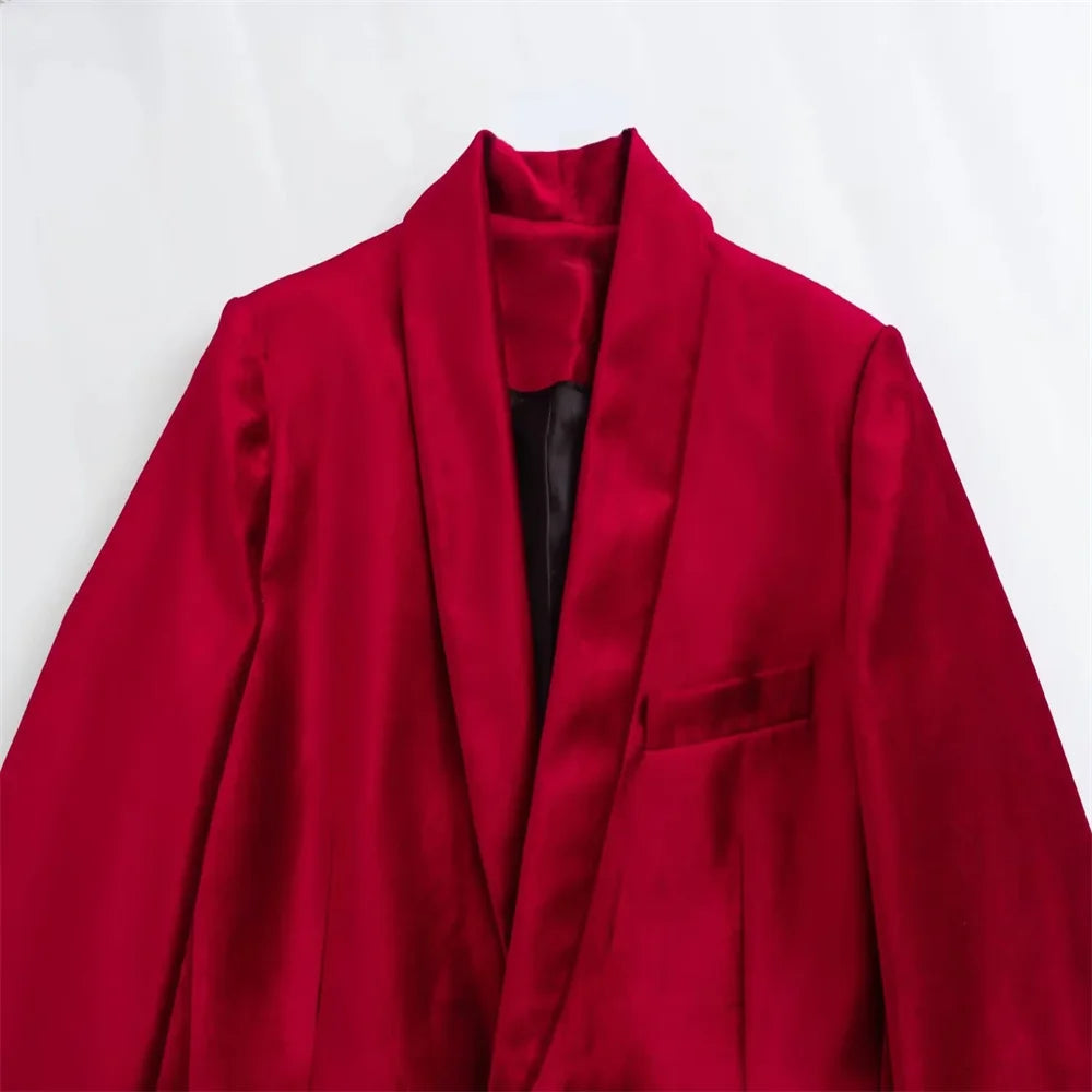 Ashoreshop-Red-Velvet-Oversized-Blazers-Women-Long-Sleeve-V-Neck-Pockets-Jackets-4