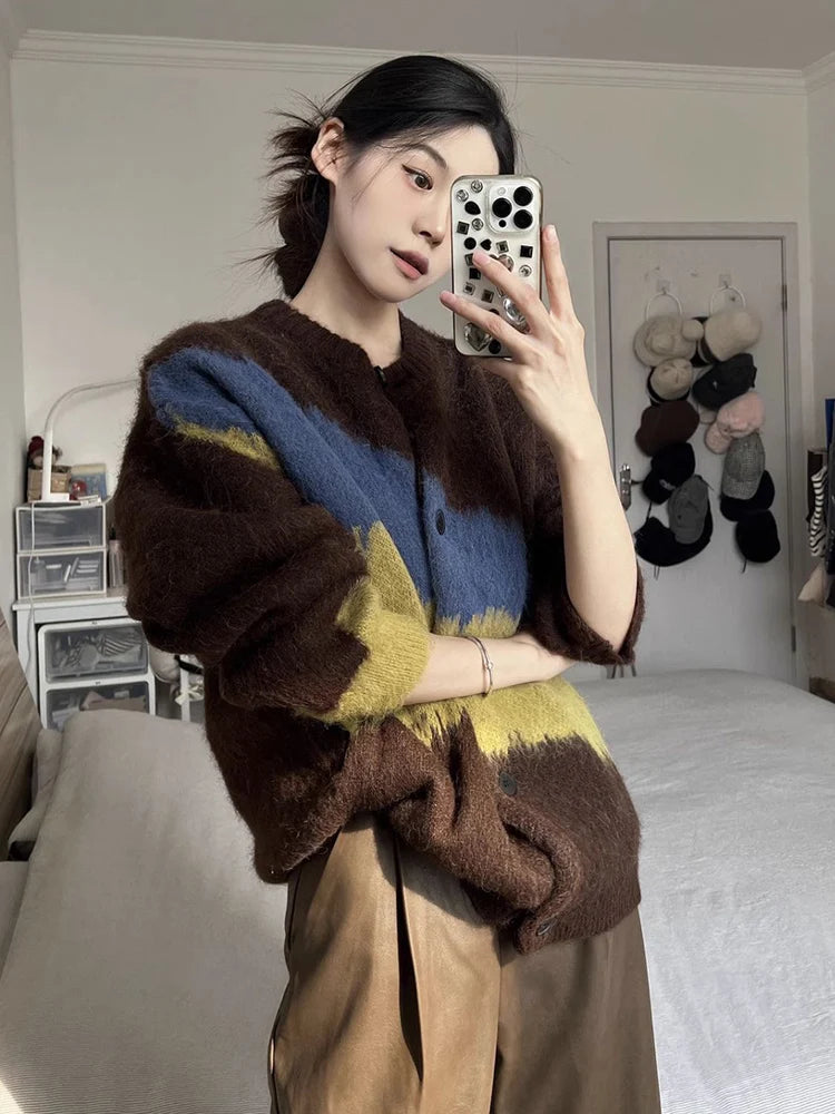 Ashoreshop-Vintage-Japan-Patchwork-Cardigan-Women-Fall-Winter-Lazy-Wind-Knitted-Sweater-Coat-Harajuku-Retro-Casual-4