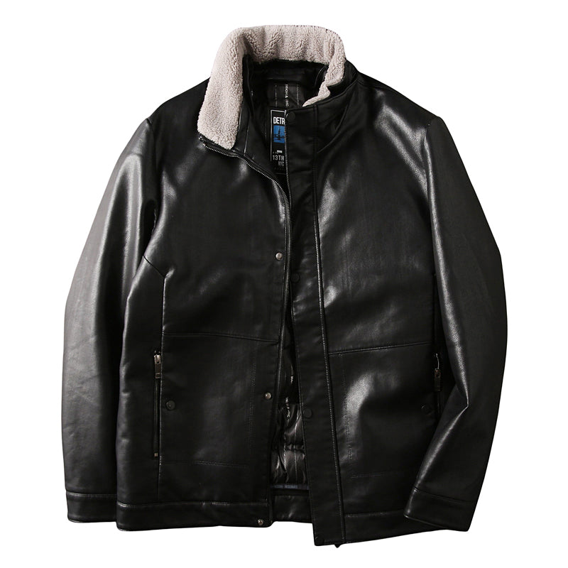 Ashoreshop-mens-down-leather-coat-mens-motorcycle-jackets-winter-down-coat