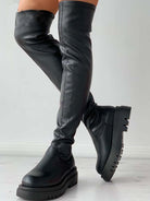 Biker's Boots High Platform Thigh Long Boots Over The Knee Boots Women