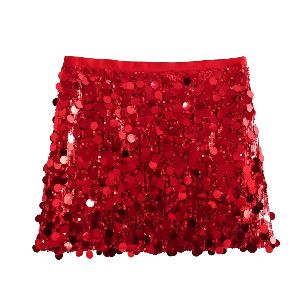 Ashoreshop-womens-mini-shirts -Red-Sequined-Mini-Party-Skirts-Fashion-2024-1