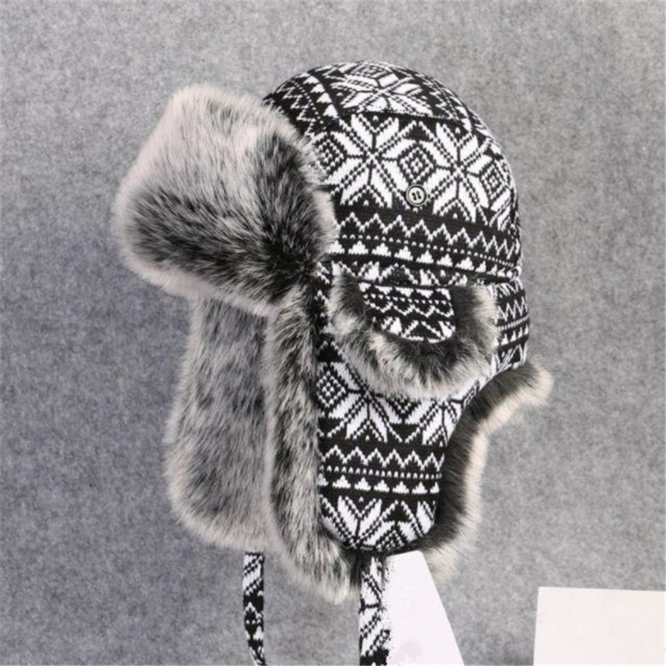 Ashoreshop-BUTTERMERE-Russian-Fur-Hat-Ushanka-Black-White-Bomber-Hats-Male-Female-Ear-Flaps-Winter-Thick-Warm