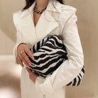 4Dumpling Bags for Women 2022 Hot Trend Clutch Zebra Handbags