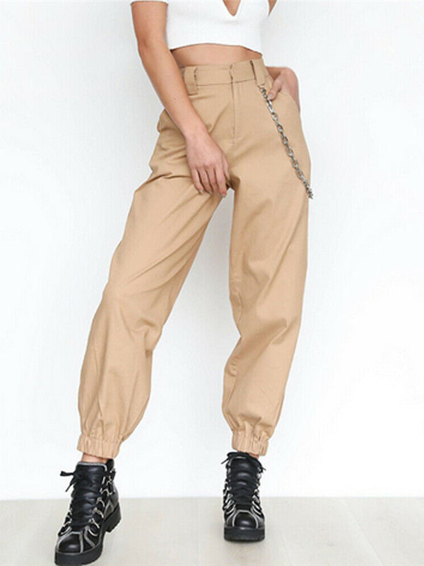 Women Hip Pants Roomy Pant Athleisure Pant on Sale ASHORESHOP Black Khaki Women Casual High Waist Cargo Comfortable Roomy