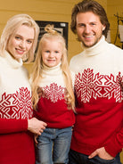 Christmas Jumpers Thicken Warm Turtleneck Xmas Family Look Family Matching Sweaters