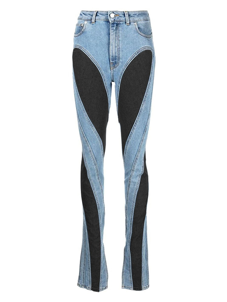 Ashore Shop Stretch Slim Denim Pants Leggings Slim Denim Women's Jeans Slim Deconstruct Long Denim Pants Autumn 2023 New