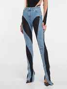 Ashore Shop Stretch Slim Denim Pants Leggings Slim Denim Women's Jeans Slim Deconstruct Long Denim Pants Autumn 2023 New