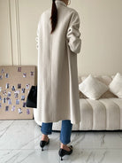 Long Wool Coat Women's Woolen Coat Turtleneck Overcoat Autumn 2022