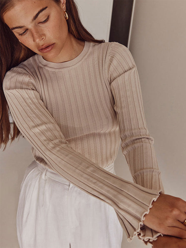 4Ashore Shop Womens Long Sleeve Slim Sweater 