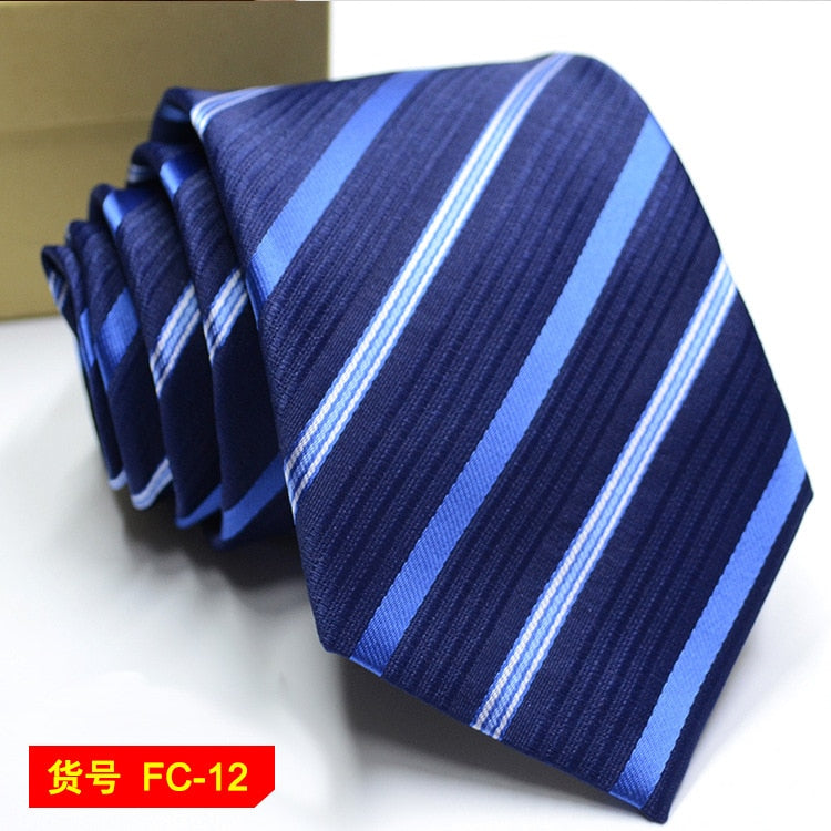 67 Styles Mens Ties Solid Color Stripe Flower Floral 8cm Jacquard Necktie