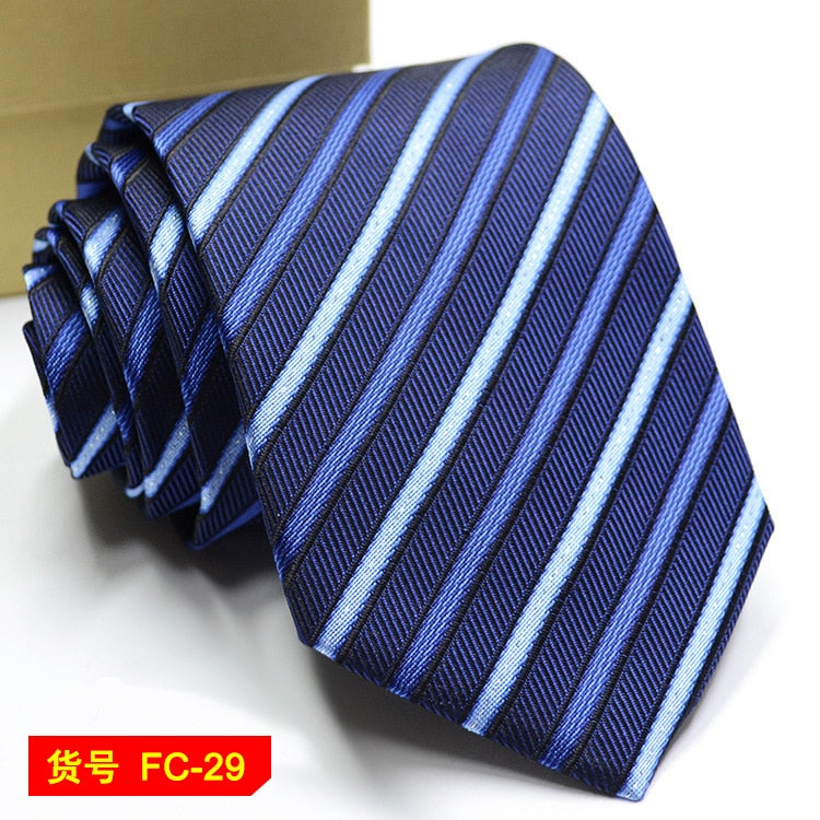 67 Styles Mens Ties Solid Color Stripe Flower Floral 8cm Jacquard Necktie