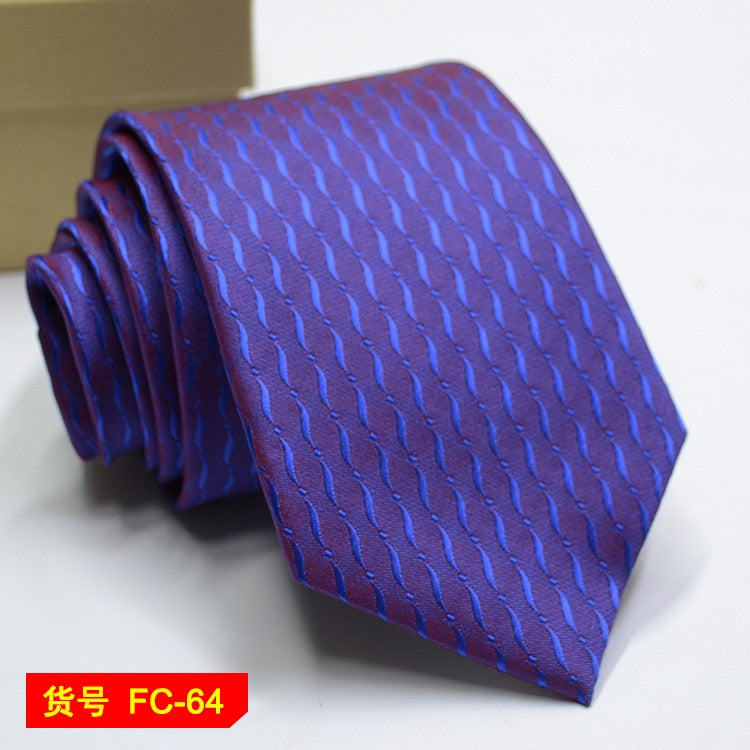 67 Styles Mens Ties Solid Color Stripe Flower Floral 8cm Jacquard Necktie