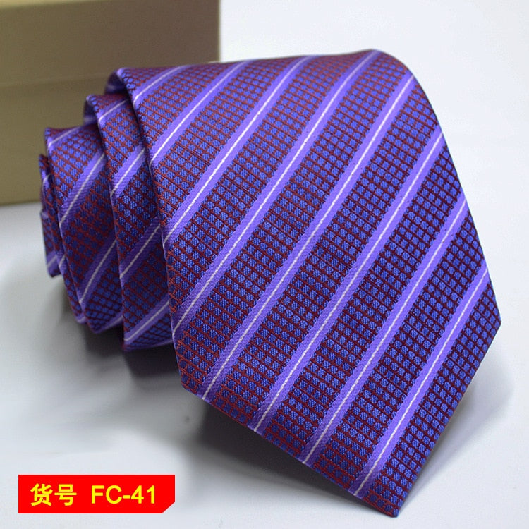 67 Styles Mens Ties Solid Color Stripe Flower Floral 8cm Jacquard Necktie