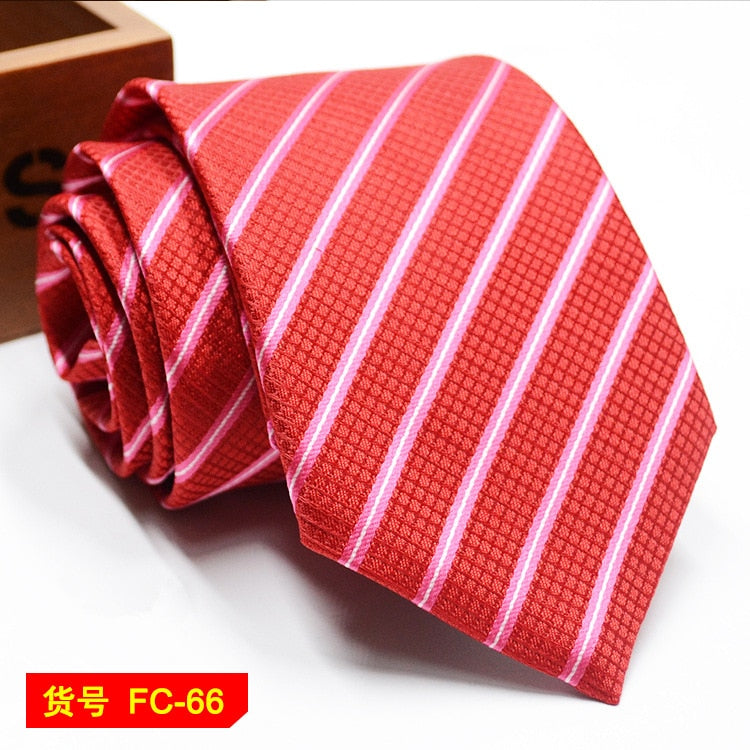 67 Styles Mens Ties Solid Color Stripe Flower Floral 8cm Jacquard Necktie