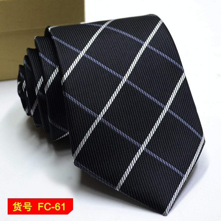 67 Styles Mens Ties Solid Color Stripe Flower Floral 8cm Jacquard Necktie