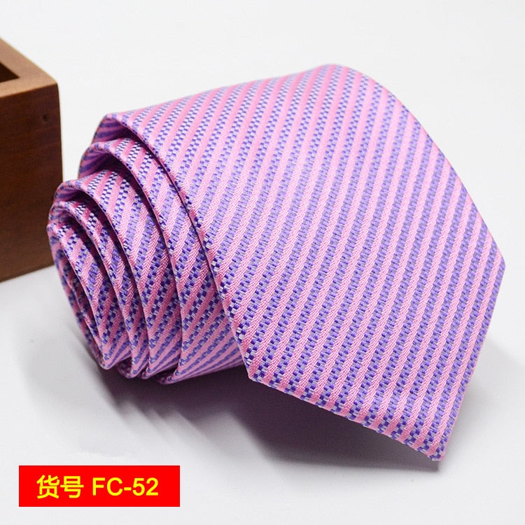 67 Styles Mens Ties Solid Color Stripe Flower Floral 8cm Jacquard Necktie