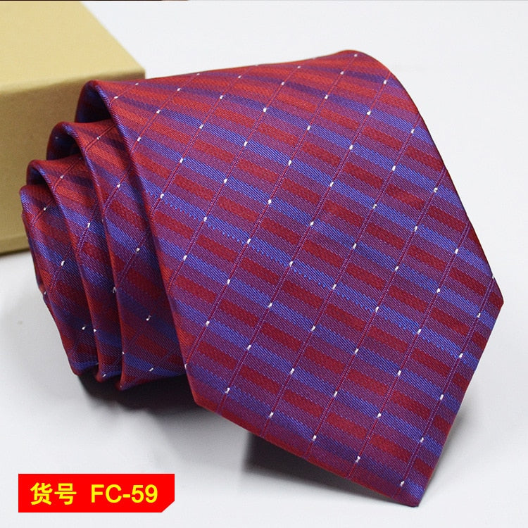 67 Styles Mens Ties Solid Color Stripe Flower Floral 8cm Jacquard Necktie