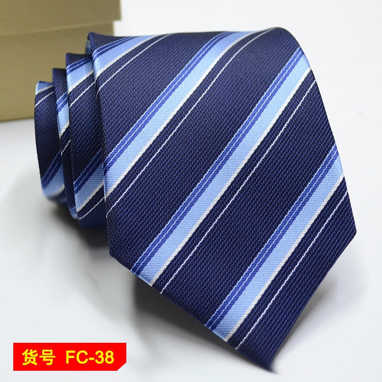 67 Styles Mens Ties Solid Color Stripe Flower Floral 8cm Jacquard Necktie