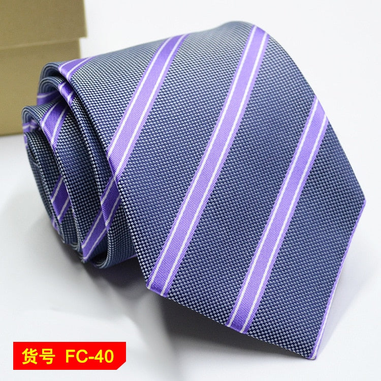 67 Styles Mens Ties Solid Color Stripe Flower Floral 8cm Jacquard Necktie