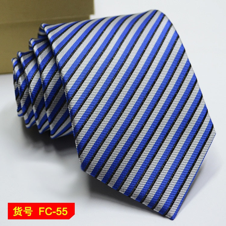 67 Styles Mens Ties Solid Color Stripe Flower Floral 8cm Jacquard Necktie