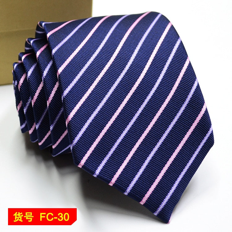 67 Styles Mens Ties Solid Color Stripe Flower Floral 8cm Jacquard Necktie