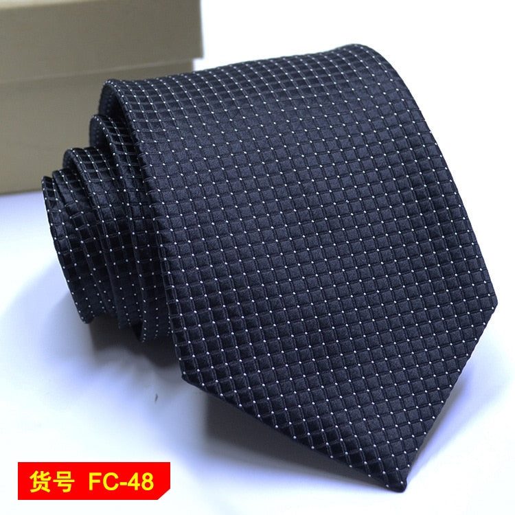 67 Styles Mens Ties Solid Color Stripe Flower Floral 8cm Jacquard Necktie