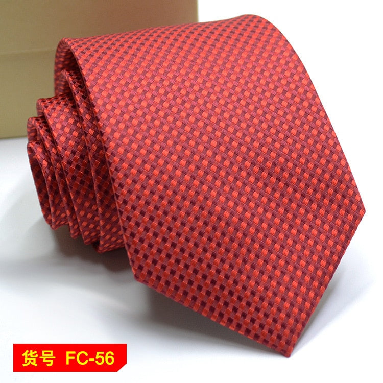 67 Styles Mens Ties Solid Color Stripe Flower Floral 8cm Jacquard Necktie