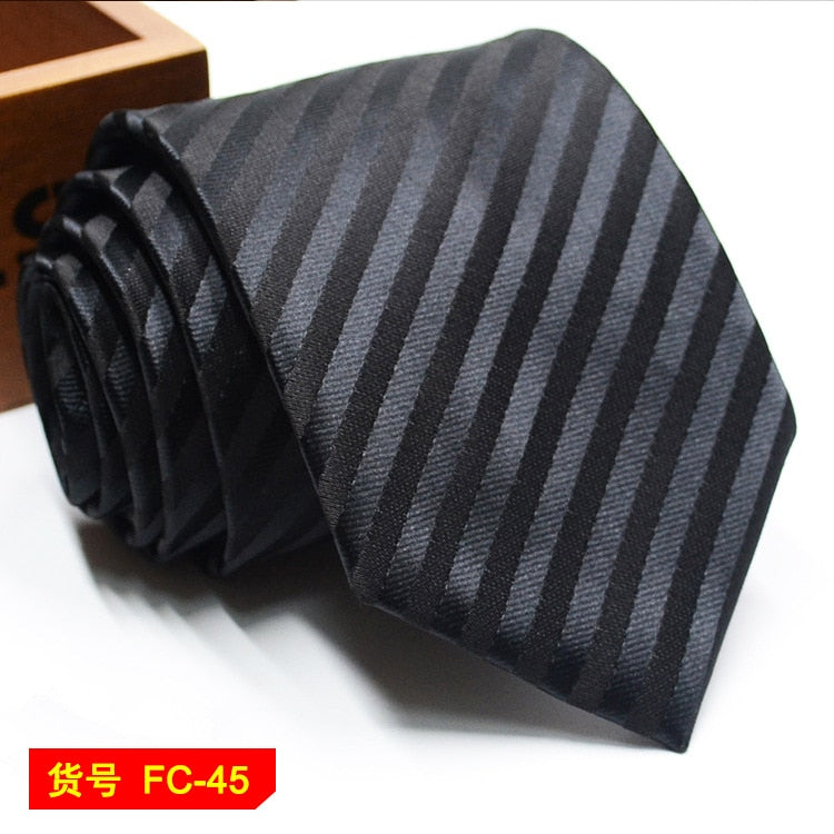 67 Styles Mens Ties Solid Color Stripe Flower Floral 8cm Jacquard Necktie