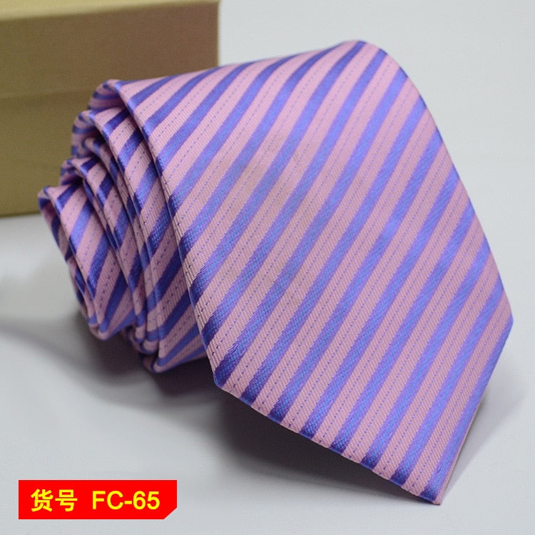 67 Styles Mens Ties Solid Color Stripe Flower Floral 8cm Jacquard Necktie