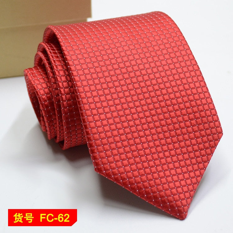 67 Styles Mens Ties Solid Color Stripe Flower Floral 8cm Jacquard Necktie