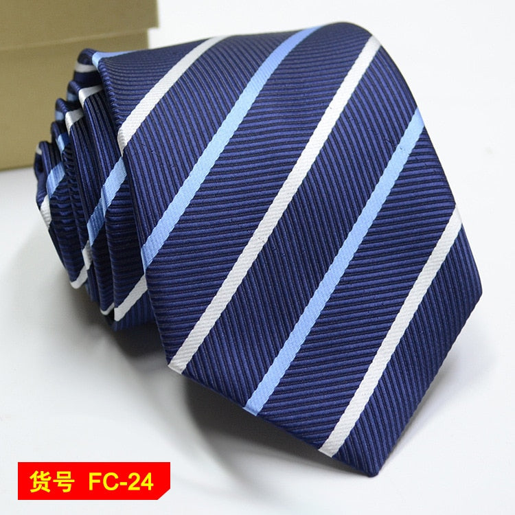 67 Styles Mens Ties Solid Color Stripe Flower Floral 8cm Jacquard Necktie