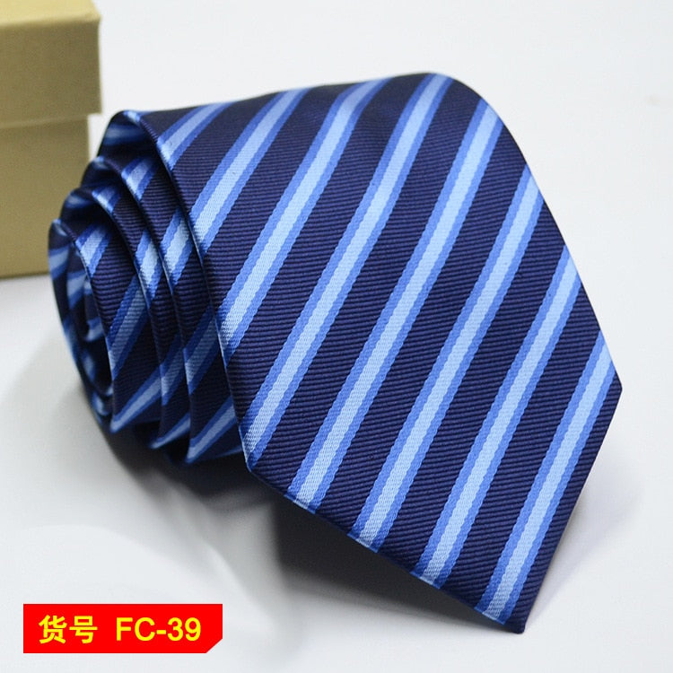 67 Styles Mens Ties Solid Color Stripe Flower Floral 8cm Jacquard Necktie