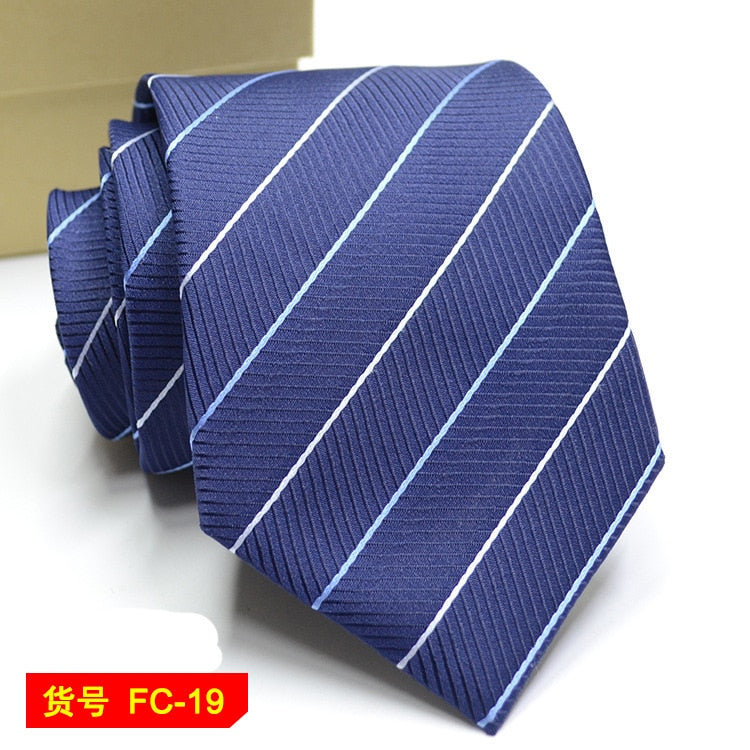 67 Styles Mens Ties Solid Color Stripe Flower Floral 8cm Jacquard Necktie