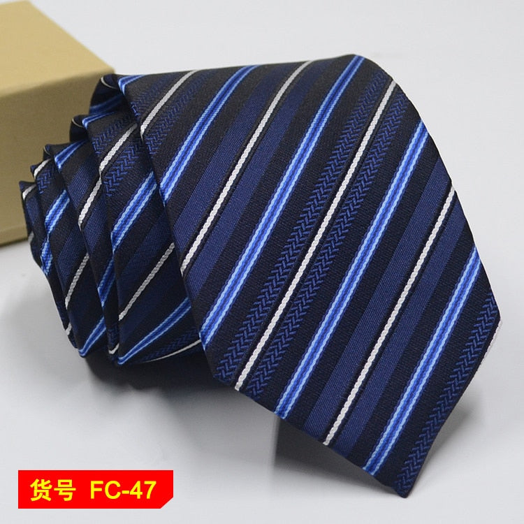 67 Styles Mens Ties Solid Color Stripe Flower Floral 8cm Jacquard Necktie