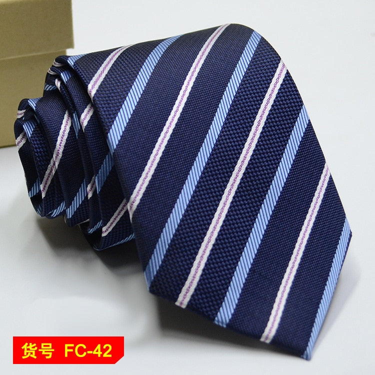 67 Styles Mens Ties Solid Color Stripe Flower Floral 8cm Jacquard Necktie