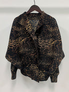 ASHORE Ripple Stretch: Print Pleated Shirts For Women  Turn-down Collar Long Sleeves Single Breasted Tops Female Vintage Clothes Spring