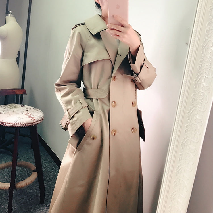 City Commuter Spring Coat women's mid-length style 2021 Cotton Coat