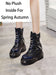 Women Rivet Metal Chain Buckle Belt Short Equestrian Luxury Genuine Leather Boots