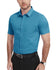 Mens Modern Stretch Breathable Short Sleeve Dress Shirts Mens Slim Fit