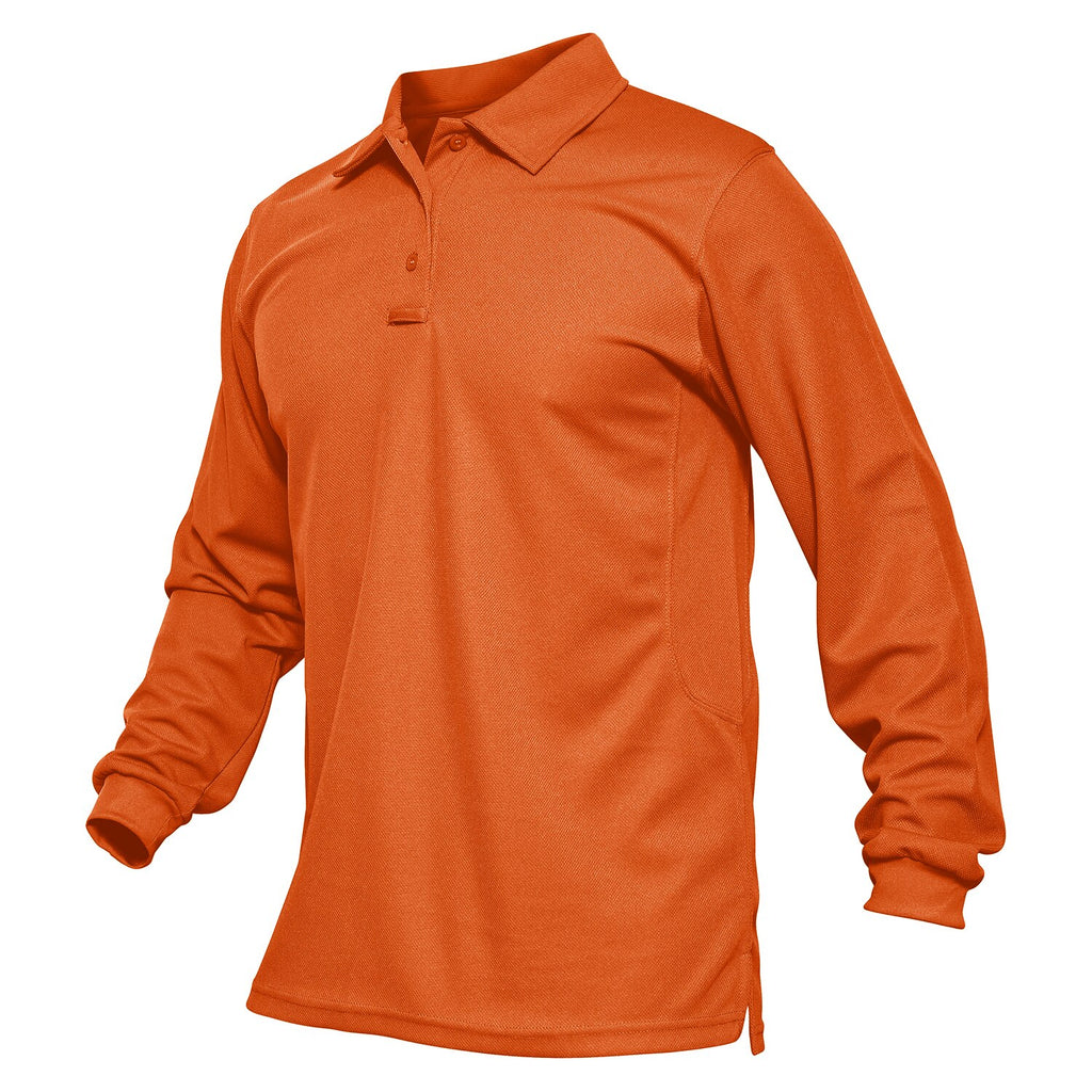 ASHORE Mens Shop Summer Long Sleeve Performance Quick Drying Polos T-shirts Mens Tactical Shirt Golf Team Work Shirts Jersey Casual Tops   