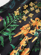 ASHORE SHOP Summer Loose Dress For Women Flower Sequins Square Collar