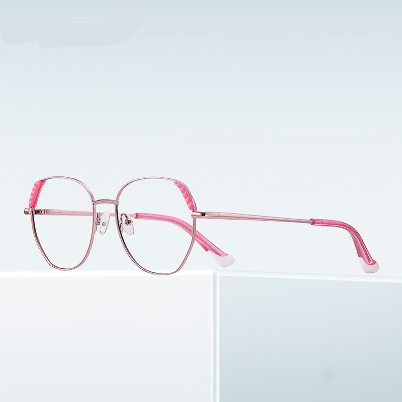 ASHORE VISION CENTER Anti-blue Light Reading Glasses Women Geometry Eyeglasses Frames for Women Blue Light Blocking Glasses Optical Eyewear