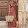Ashore Shop Womens Boho Long Dress Fashion Paisley Print V Neck Short Sleeve Dresses Summer Belt Large Hem Beach Dress Elegant Slit Skirt