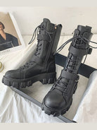 Women Biker Boots 2022 Hip British Short Boots Ladies Ankle Boots Fashion Boots