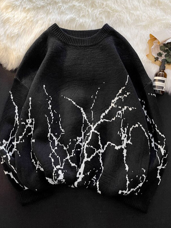 Winter Tree Sweaters Women Clothes Vintage Harajuku Oversized Pullover Sweater