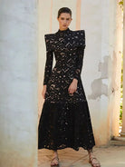 Women_White_Lace_Out_Maxi_Dress_A-line_High_Collar_Long_Sleeve_2024